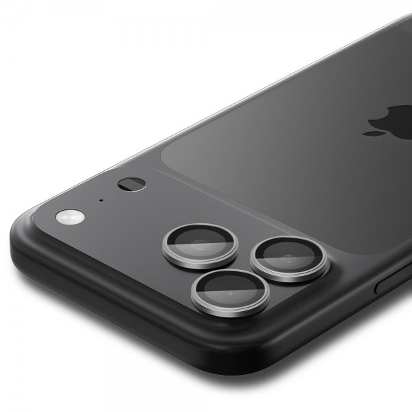 Spigen iPhone 14/15/16/17 Pro & Pro Max Kamerabeskytter GLAS.tR EZ Fit Optik Pro 2-pakning Grå