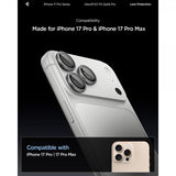 Spigen iPhone 14/15/16/17 Pro & Pro Max Kamerabeskytter GLAS.tR EZ Fit Optik Pro 2-pakning Grå