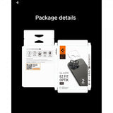 Spigen iPhone 14/15/16/17 Pro & Pro Max Kamerabeskytter GLAS.tR EZ Fit Optik Pro 2-pakning Oransje