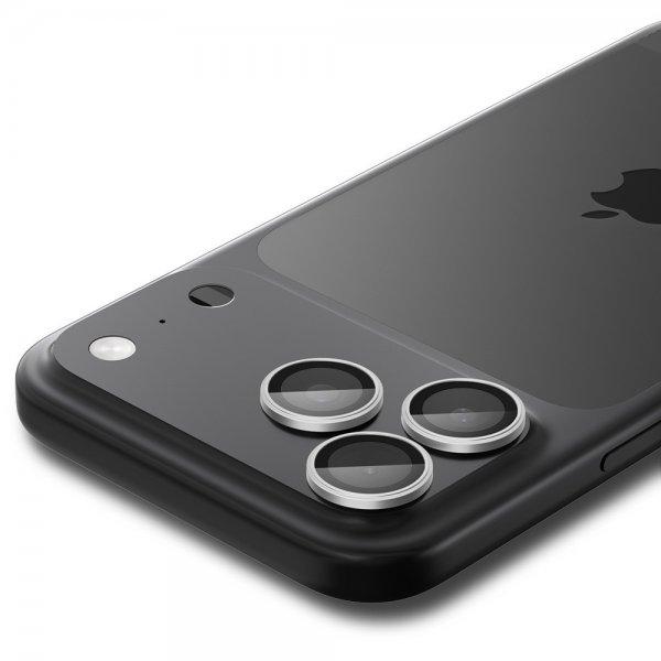 Spigen iPhone 14/15/16/17 Pro & Pro Max Kamerabeskytter GLAS.tR EZ Fit Optik Pro 2-pakning Sølv