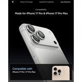 Spigen iPhone 14/15/16/17 Pro & Pro Max Kamerabeskytter GLAS.tR EZ Fit Optik Pro 2-pakning Sølv