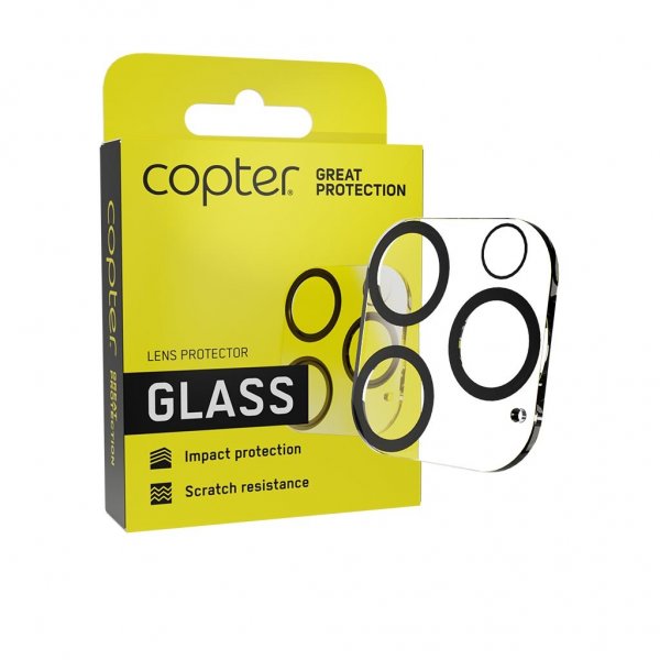 Copter iPhone 14 Pro/iPhone 14 Pro Max Kamerabeskytter Exoglass Lens Protector