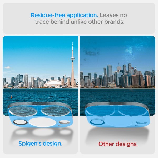 Spigen iPhone 14 Pro/14 Pro Max/15 Pro/15 Pro Max/16 Pro/16 Pro Max Kamerabeskytter Glas.tR Optik 2-pakning Crystal Clear