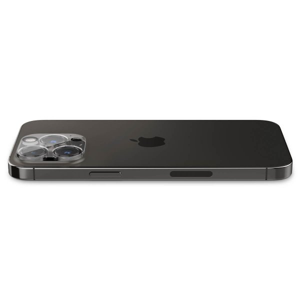 Spigen iPhone 14 Pro/14 Pro Max/15 Pro/15 Pro Max/16 Pro/16 Pro Max Kamerabeskytter Glas.tR Optik 2-pakning Crystal Clear