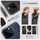 Spigen iPhone 14/15/16 Pro & Pro Max Kamerabeskytter Glas.tR Optik 2-pakning Svart