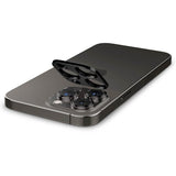 Spigen iPhone 14/15/16 Pro & Pro Max Kamerabeskytter Glas.tR Optik 2-pakning Svart