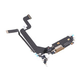 iPhone 14 Pro Ladekontakt med Flexkabel Original - Gull