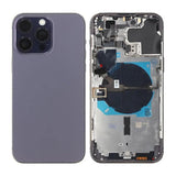 iPhone 14 Pro Max bakside med komplett ramme OEM - lilla