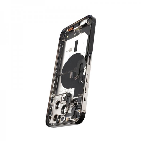 iPhone 14 Pro Max bakside med komplett ramme - svart