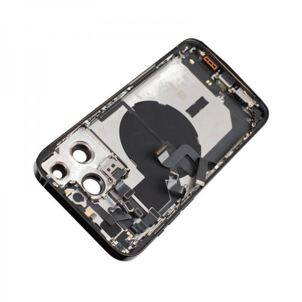 iPhone 14 Pro Max bakside med komplett ramme - svart
