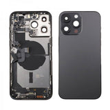 iPhone 14 Pro Max bakside med komplett ramme - svart