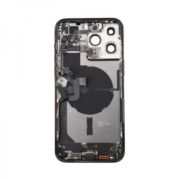 iPhone 14 Pro Max bakside med komplett ramme - svart