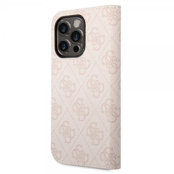Guess iPhone 14 Pro Max Etui 4G Logo Rosa