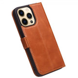 Qialino iPhone 14 Pro Max Etui Brun