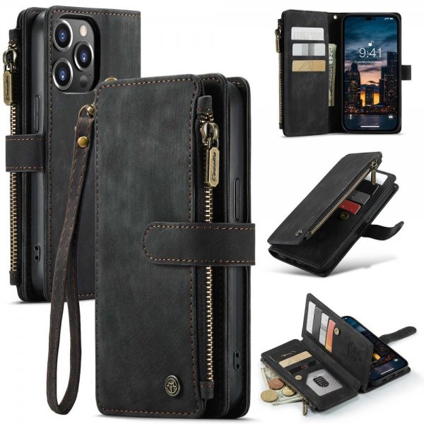 CaseMe iPhone 14 Pro Max Etui C30 Series Svart