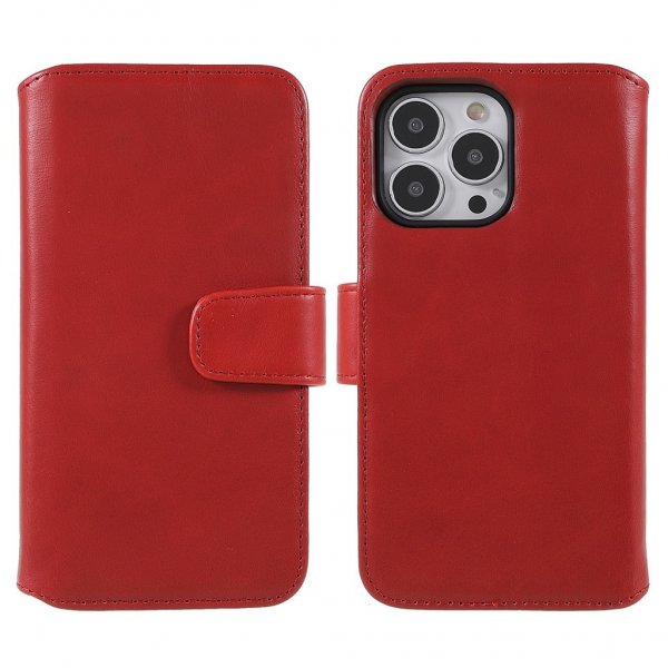 Nordic Covers iPhone 14 Pro Max Etui Essential Leather Poppy Red