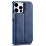 Lc.Imeeke iPhone 14 Pro Max Etui Flip Blå