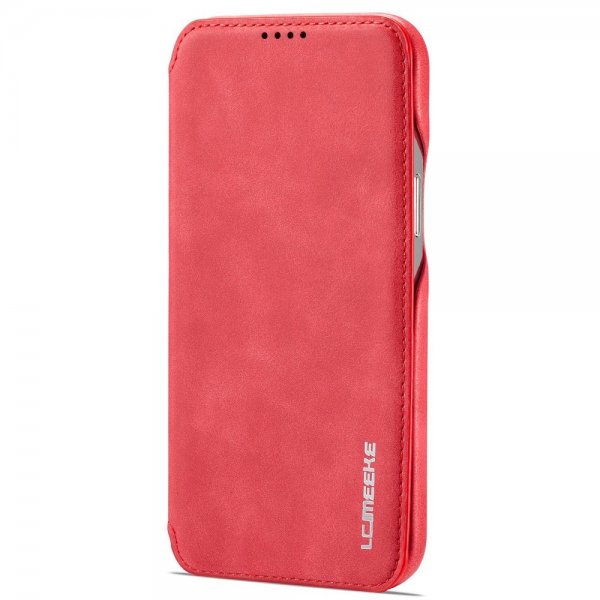 Lc.Imeeke iPhone 14 Pro Max Etui Flip Rød