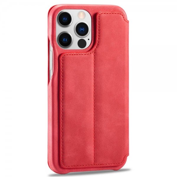 Lc.Imeeke iPhone 14 Pro Max Etui Flip Rød