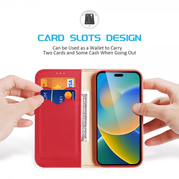 Dux Ducis iPhone 14 Pro Max Etui Hivo Series Rød