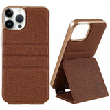 X-Level iPhone 14 Pro Max Etui Journey Series Brun