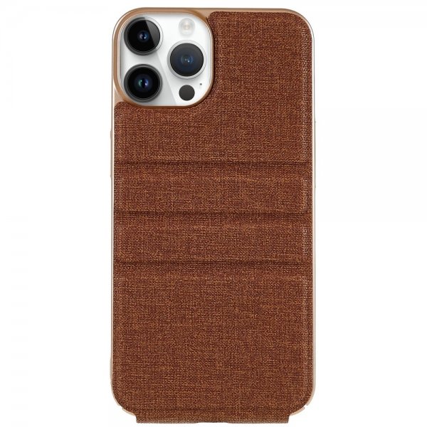 X-Level iPhone 14 Pro Max Etui Journey Series Brun