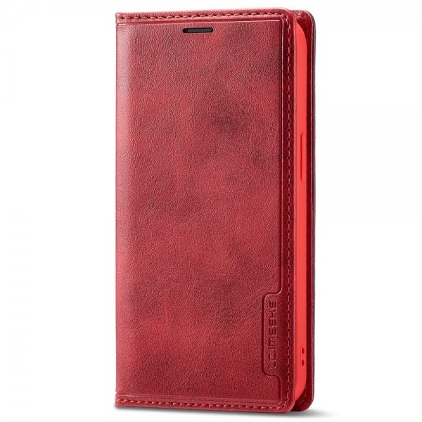 Lc.Imeeke iPhone 14 Pro Max Etui Kortlomme Utside Rød