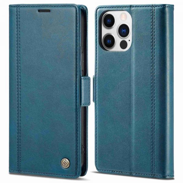 Lc.Imeeke iPhone 14 Pro Max Etui med Kortlomme Blå
