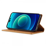 Lc.Imeeke iPhone 14 Pro Max Etui med Kortlomme flipp Brun