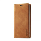 Lc.Imeeke iPhone 14 Pro Max Etui med Kortlomme flipp Brun