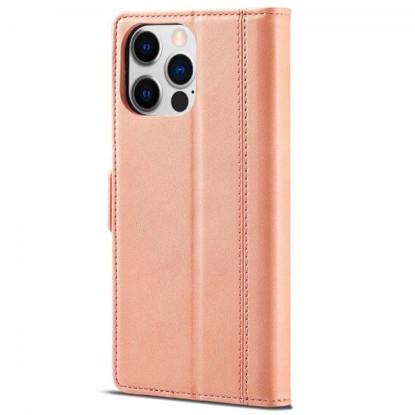 Lc.Imeeke iPhone 14 Pro Max Etui med Kortlomme Rosa