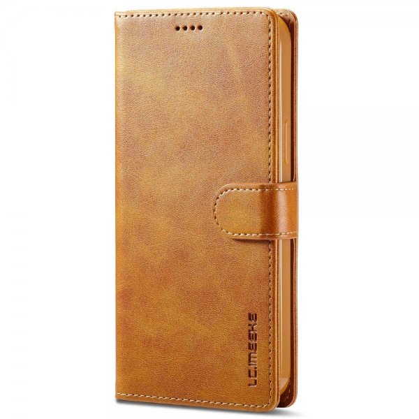 Lc.Imeeke iPhone 14 Pro Max Etui med Kortlomme stativfunksjon Lysebrun