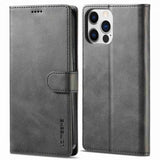 Lc.Imeeke iPhone 14 Pro Max Etui med Kortlomme stativfunksjon Svart