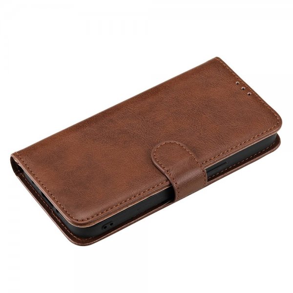 iPhone 14 Pro Max Etui Avtagbart Deksel KT Leather Series-3 Brun