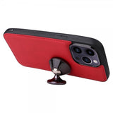 iPhone 14 Pro Max Etui Avtagbart Deksel KT Leather Series-3 Rød