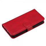 iPhone 14 Pro Max Etui Avtagbart Deksel KT Leather Series-3 Rød