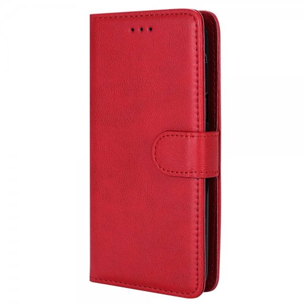 iPhone 14 Pro Max Etui Avtagbart Deksel KT Leather Series-3 Rød