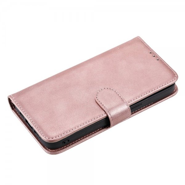 iPhone 14 Pro Max Etui Avtagbart Deksel KT Leather Series-3 Rosegull