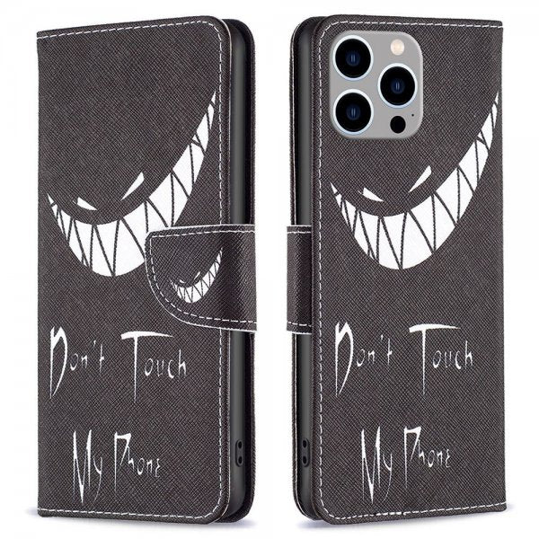 iPhone 14 Pro Max Etui Motiv Don't Touch My Phone