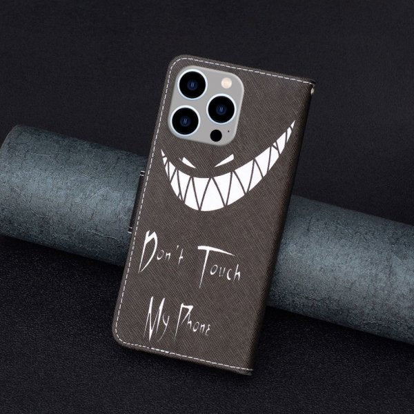 iPhone 14 Pro Max Etui Motiv Don't Touch My Phone