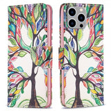 iPhone 14 Pro Max Etui Motiv Fargerik Tre