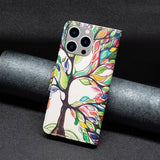 iPhone 14 Pro Max Etui Motiv Fargerik Tre
