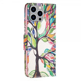 iPhone 14 Pro Max Etui Motiv Fargerik Tre