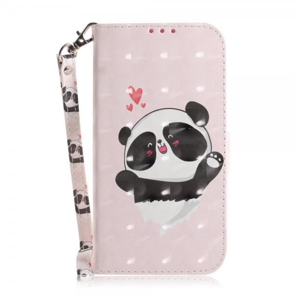 iPhone 14 Pro Max Etui Motiv Panda Hjerter