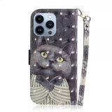 iPhone 14 Pro Max Etui Motiv Svart Katt