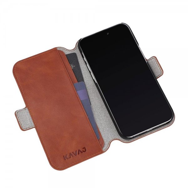 Kavaj iPhone 14 Pro Max Etui Phoenix Brun