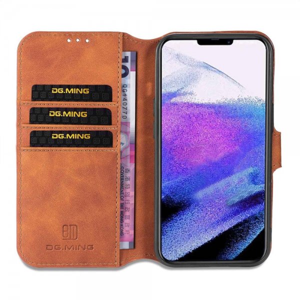 Dg.Ming iPhone 14 Pro Max Etui Retro Brun