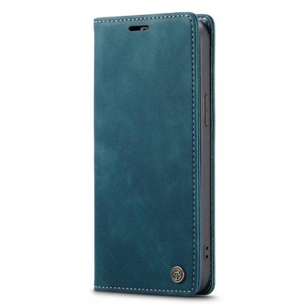 CaseMe iPhone 14 Pro Max Etui Retro Flip Petrol