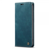 CaseMe iPhone 14 Pro Max Etui Retro Flip Petrol