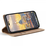 CaseMe iPhone 14 Pro Max Etui Retro Flip Brun